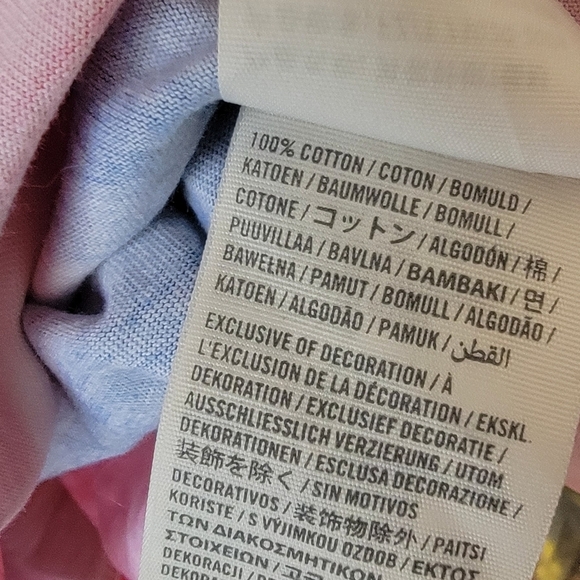 Vintage Women's Y2K 00's Hollister Pink Striped Classic Tee - Picture 8 of 8